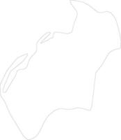 Luanda Angola outline map vector