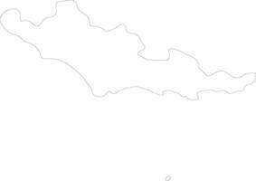 Latina Italy outline map vector