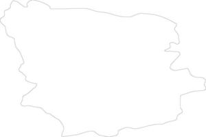 laane-viru Estonia contorno mapa vector
