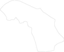 Loroum Burkina Faso outline map vector