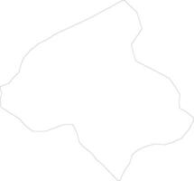 Lerik Azerbaijan outline map vector