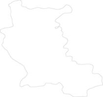 Loire France outline map vector