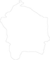 Kossi Burkina Faso outline map vector