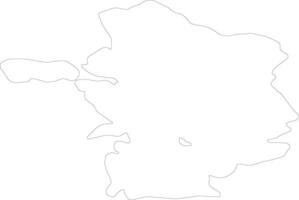 Laane Estonia outline map vector