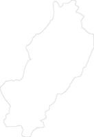 Manabi Ecuador outline map vector