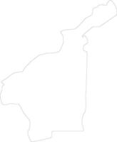 Mamou Guinea outline map vector