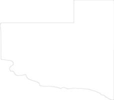 La Pampa Argentina outline map vector