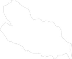 Lobaye Central African Republic outline map vector