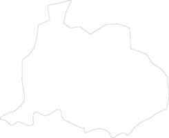 Kurdamir Azerbaijan outline map vector