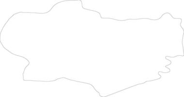 Krapinsko-Zagorska Croatia outline map vector