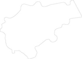 Macerata Italy outline map vector