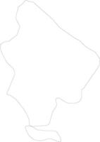 La Altagracia Dominican Republic outline map vector