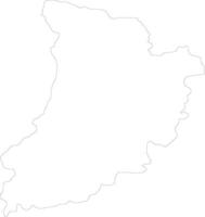 Lerida Spain outline map vector