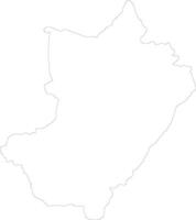 Lekoumou Republic of the Congo outline map vector