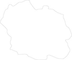 Lozere France outline map vector