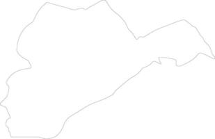 Logar Afghanistan outline map vector