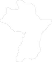 kourusa Guinea contorno mapa vector