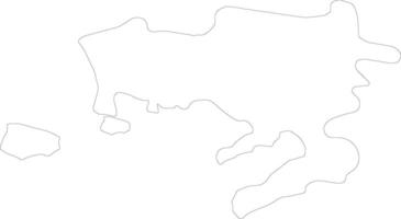 Napoli Italy outline map vector