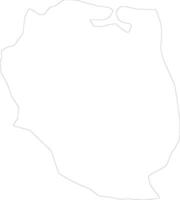 Nord-Est Haiti outline map vector