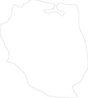 Nord-Est Haiti outline map vector