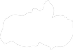 Napo Ecuador outline map vector