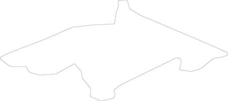 Midlothian United Kingdom outline map vector