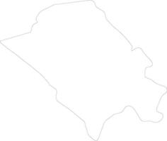 Nyanga Gabon outline map vector