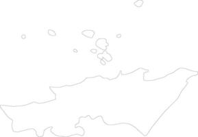 Messina Italy outline map vector