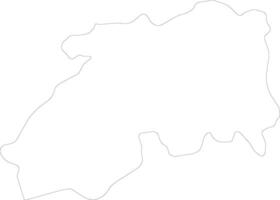 Medea Algeria outline map vector