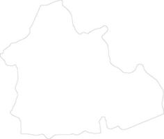 Nana-Mambere Central African Republic outline map vector