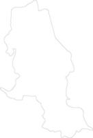 Norte de Santander Colombia outline map vector