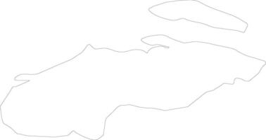 Nord-Ouest Haiti outline map vector