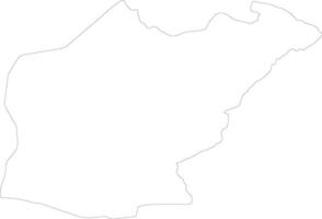 Ninawa Iraq outline map vector