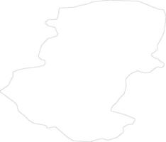 Montana Bulgaria contorno mapa vector
