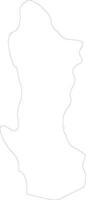 Namentenga Burkina Faso outline map vector