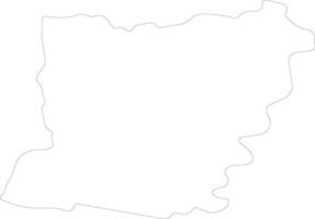 Mayenne France outline map vector