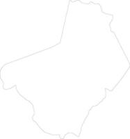 Ogooue-Lolo Gabon outline map vector