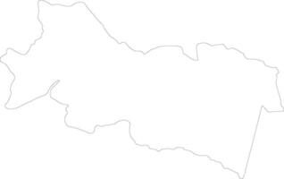 Orellana Ecuador outline map vector