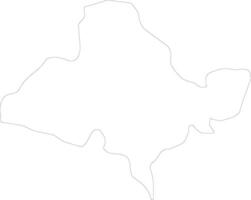 Ocotepeque Honduras outline map vector