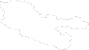 Moselle France outline map vector