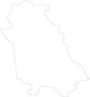 Novara Italy outline map vector