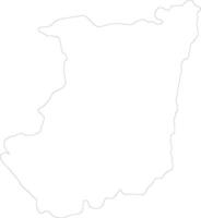 Nord-Kivu Democratic Republic of the Congo outline map vector