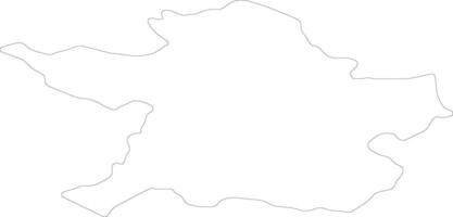 Meath Ireland outline map vector