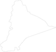 Morona Santiago Ecuador outline map vector