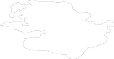 Mayo Ireland outline map vector