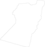 Nimroz Afghanistan outline map vector