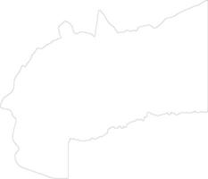 Meta Colombia outline map vector