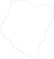 Oguz Azerbaijan outline map vector