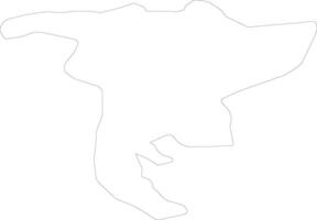 Nidwalden Switzerland outline map vector