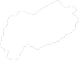 Mbomou Central African Republic outline map vector